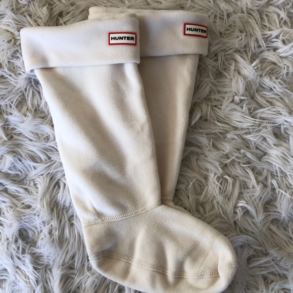 Hunter tall fleece boot socks